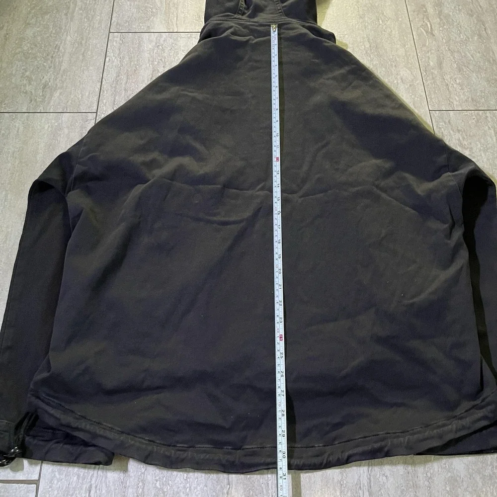 Diesel Jacket Mens Small Black D-Hennes Jogg JoggJeans Hooded Parka Full Zip